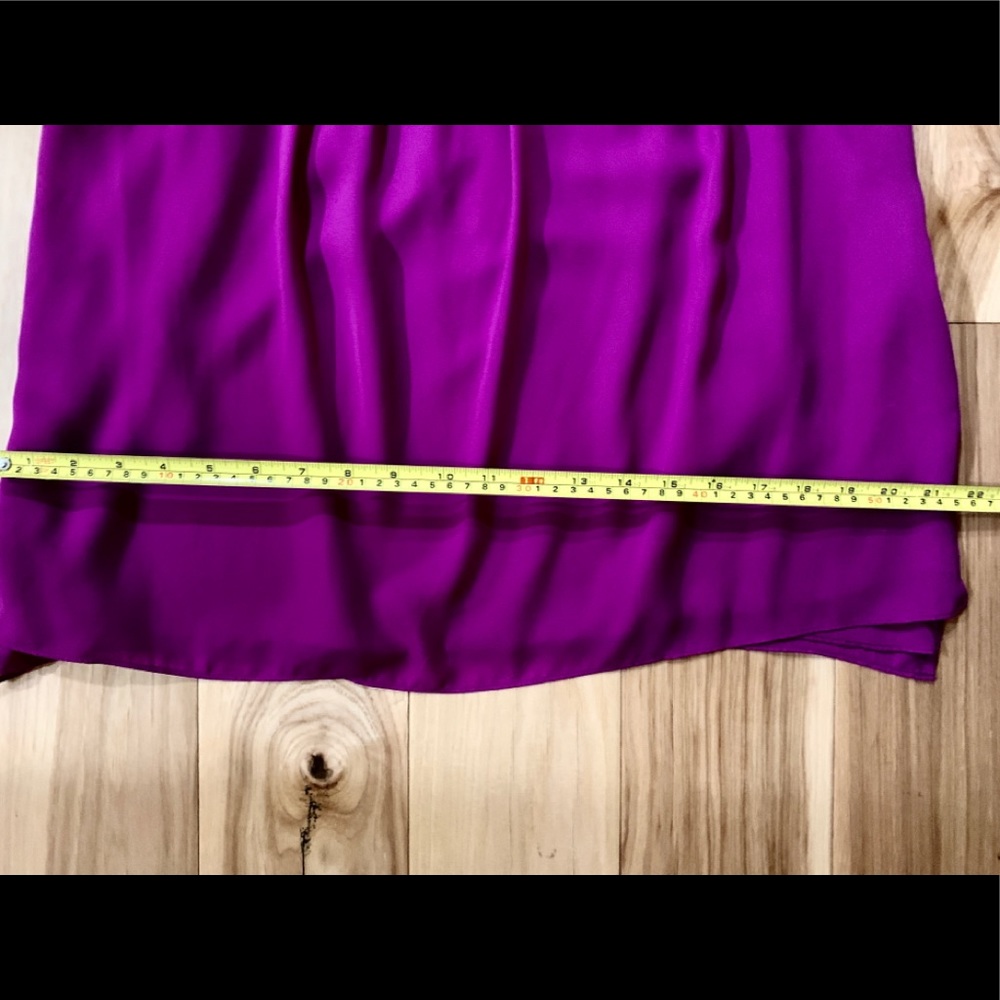 NWT Catherine Malandrino Silk Tank (L) gorgeous hot pink/magenta - Picture 7 of 7